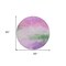 Homeroots 8' Lilac Lavender And Green Round Abstract Washable Indoor Outdoor Area Rug 611272 - alternate 2