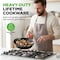 Nutrichef 10 Inch Cast Iron Skillet with Lid NCCI10 - alternate 2