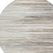 Homeroots 8' Ivory Brown And Gray Round Striped Washable Indoor Outdoor Area Rug 597255 - alternate 2