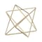 Homeroots 6" Gold Metal Open Geometric Tabletop Sculpture 635381 - alternate 1