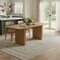 Homeroots 79" Natural Solid Wood Sled Base Dining Table 712136 - alternate 2
