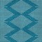 Homeroots 5' X 8' Teal Blue And Ivory Geometric Washable Indoor Outdoor Area Rug 598623 - alternate 2