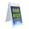 Signmission Dab Rigs & Oil Rigs, A-Frame & 2 Decals Installed, Heavy-Duty Plastic Frame SBHD-D-2436-Dab Rigs & Oil Rigs - alternate 1