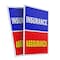 Signmission Insurance Aseguranza, Plastic Signs Only 24 Inch x 36 Inch, Corrugated Plastic, 2PK CSB-2436-2PACK-Insurance Aseguranza - alternate 1
