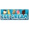 Signmission Ice Cream, 36 Inch, Banner B-96-30396 - alternate 1