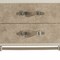 Homeroots 18" X 28" X 25" Vintage Beige Pu Wood Upholstered (Front) Metal Leg Veneer (Melamine) Nightstand 347162 - alternate 3