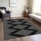 Homeroots 3' X 5' Black And Ivory Geometric Washable Indoor Outdoor Area Rug 598532 - alternate 2