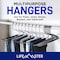 Lifemaster Metal Pants Hanger Set, Non-Slip, Space-Saving, Rubber-Coated, Black, 30PK LMHNMT33 - alternate 2