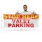 Signmission Stop Here Valet Parking, 24 Inch x 72 Inch, Vinyl Banner B-72-30867 - alternate 2