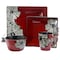 Elama Winter Bloom 16 Piece Square Stoneware Dinnerware Set EL-WINTERBLOOM - alternate 2