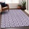 Homeroots 10' X 14' Purple And Ivory Ogee Washable Indoor Outdoor Area Rug 601601 - alternate 2