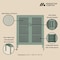 Manhattan Comfort Amelia 31.5in Accent Cabinet in Green AF008-GR - alternate 2