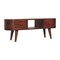 Homeroots 39in Brown Solid Wood Enclosed and Open Storage TV Stand 727852 - alternate 2