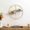 Vintiquewise Elegant 2-Tier Decorative Floating Circular Silhouette Wall Shelf - Circular Metal and Wood QI004691.2GD - alternate 4