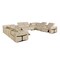 Homeroots Beige Italian Leather Power Reclining U Shaped Twelve Piece Sectional With Console 634659 - alternate 2