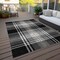 Homeroots 3' X 5' Black Gold And Gray Plaid Washable Indoor Outdoor Area Rug 596309 - alternate 3
