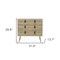 Homeroots 32" White and Natural Three Drawer Dresser 546385 - alternate 3