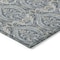 Homeroots 3' X 5' Blue and Cream Damask Washable Non Skid Indoor Outdoor Area Rug 563865 - alternate 2