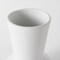 Homeroots 9" White Abstract Cylinder Ceramic Table Vase 397592 - alternate 3