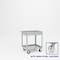 Pucel Tray Top Box Truck, 24 in W x 30 in D x 37 in H, 6 in Deep Box, Semi-Steel Casters, Putty TT-2430-6S - alternate 1