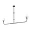 Z-Lite Tova Matte Black 2 Light Linear Chandelier 3049-60L-MB - alternate 2