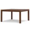 Homeroots 54" Walnut Wood Frame Base Square Dining Table 640708 - alternate 2