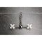 Kingston Brass Two-Handle Wall Mount Bridge Kitchen Faucet, Polished Nickel KS2446PX - alternate 2