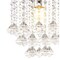 Jonathan Y Lillibet 9.88" 1-Light Traditional Transitional Iron LED Semi Flush Mount, Chrome/Clear JYL9900A - alternate 3
