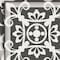 Homeroots 5" x 5" Wood Brown and White Mosaic Peel and Stick Removable Tiles 400480 - alternate 2