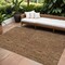 Homeroots 9' X 12' Brown Red And Green Floral Washable Indoor Outdoor Area Rug 604611 - alternate 1