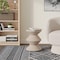 Leisuremod Aura Modern Side Table - Double Hourglass Design, ABS Plastic, Indoor/Outdoor Use AST15IV - alternate 2