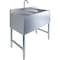 Amgood Sink Bar, Stainless Steel, 19 in W x 36 in L x 33 in H SINK BAR S2C-101410-R-F-Z - alternate 1