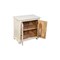 Homeroots 28" Distressed White Solid Wood Nightstand With Storage 555409 - alternate 2