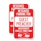 Signmission Reserved Parking for Guest Preacher Unauthorized Vehicl, 12'' X 18'', Heavy Gauge Aluminum, 2PK A-1218-2PACK-23101 - alternate 1