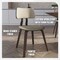 Leisuremod Clivo Leather Dining Chair with Walnut Poplar Wood Frame, 2PK CDDW-18TP2 - alternate 3