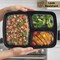 Eco Harmony Products Microwaveable Food Container, Rectangular with Lid, 3 compartments, 33oz, 150PK 804556 - alternate 3