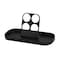 Hapco-Elmar KCH200BLK-Finishing Touches 4 Pod Holder and Amenity Tray, Black, PK 6 KCH200BLK - alternate 1