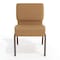 Flash Furniture Caramel Fabric Church Chair, PK4 4-FD-CH0221-4-CV-BN-GG - alternate 2