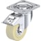 Blickle Swivel Plate Caster, Wht Nylon, 4", Brake, Caster Load Rating Range: Heavy-Duty LH-GSPO 100K-14-FI - alternate 1