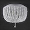 Jonathan Y Allison 10" 2-Light Shabby Chic Farmhouse Wood Beaded/Metal LED Flush Mount, White JYL9074D - alternate 3
