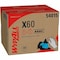 Wypall WypAll X60 Dry Wipe, 11 in x 16 3/4 in, White, Dispenser Box, 236 Sheets 54015 - alternate 1