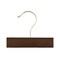 Nahanco 14in Mahogany Wooden SlimLine Pant/Skirt Hanger w/ Padded Clips and Gold Hardware, 50PK SL70314RC50GH - alternate 2