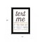Homeroots Text Me if You Run Out of Toilet Paper 1 Black Framed Print Wall Art 416228 - alternate 3