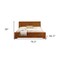 Homeroots Two Piece Oak Solid and Manufactured Wood Bedroom Set 569373 - alternate 2