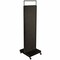 Azar Displays Pro Series: Two-Sided Pegboard Floor Display with Metal Frame, 16"W x 60"H 700800-BLK - alternate 1