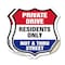 Signmission Private Driveway Shield Sign Private Dri, 4 inch X 4 inch, Vinyl Decal, 2PK SHI-D-2PACK-4-436 - alternate 1