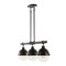 Jonathan Y Caleb 33" 3-Light Industrial Farmhouse Iron/Glass Linear LED Pendant, Oil Rubbed Bronze/Clear JYL7591A - alternate 1