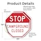 Signmission Stop Campground Closed, 10 inch X 10 inch, Vinyl Decal, 2PK OC-D-2PACK-10-285 - alternate 3