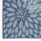 Homeroots 5' X 7' Navy Blue Floral Indoor Outdoor Area Rug 572655 - alternate 2