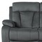Homeroots 40" Modern Grey Fabric Sofa 329387 - alternate 2